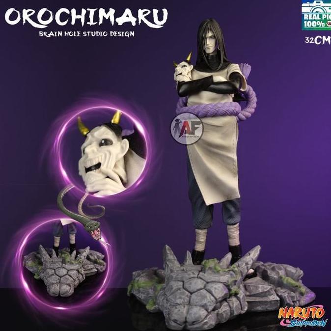 Aderizkyy77 - Statue Action Figure Naruto Orochimaru Brain Hole Studio 32cm Design Recast