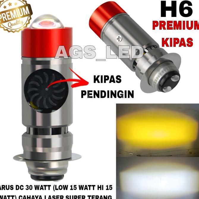 riskapratiwi443 - lampu utama motor led las3r h6 kipas pro super terang /lampu depan motor kipas h6 