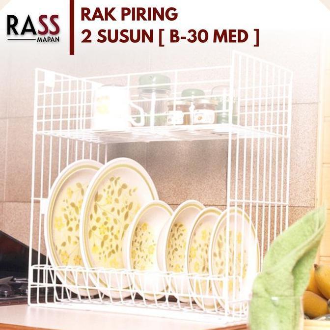 NEW Rak Piring Gelas Mini 2 Susun Tatakan B 30 ME MED MED+T B 30MEG B 30ME