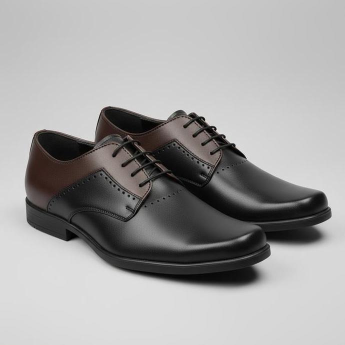 PAULMAY Sepatu Formal Pria Milan 75 Shoes Pantofel Hitam Kerja Karet