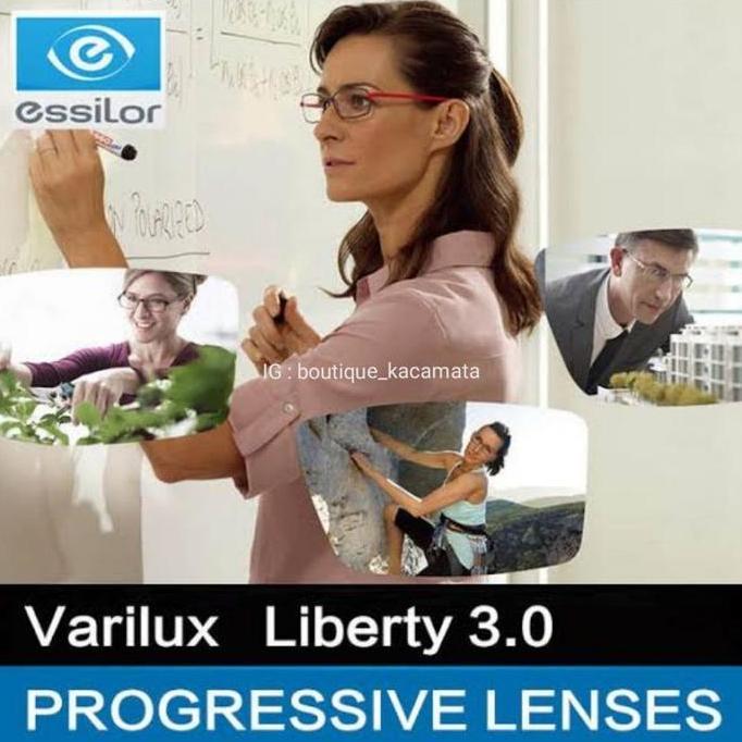 Lensa Progressive Essilor Liberty Blue UV Capture