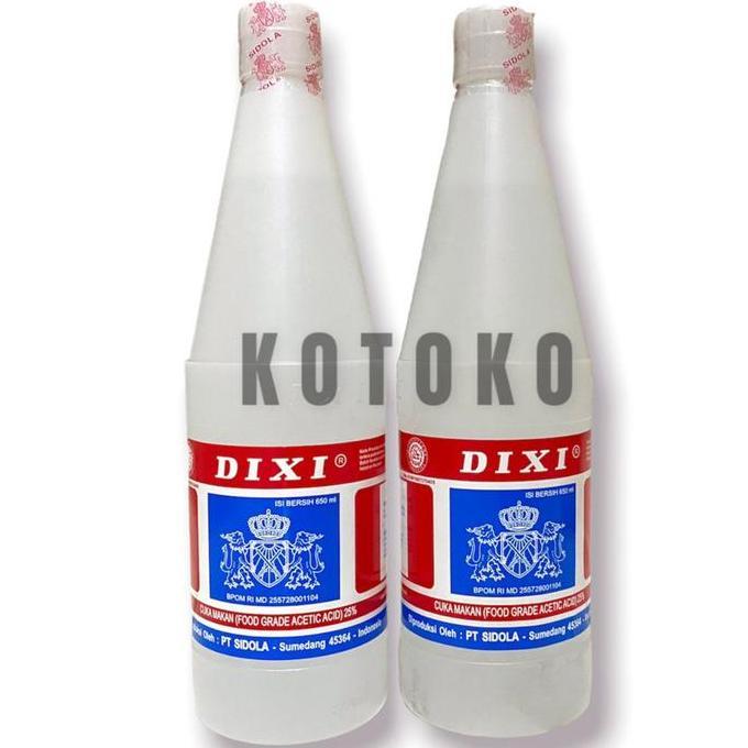 Cuka Dixi Botol / Dixi Cuka Putih Botol / Dixi Cuka 650ml
