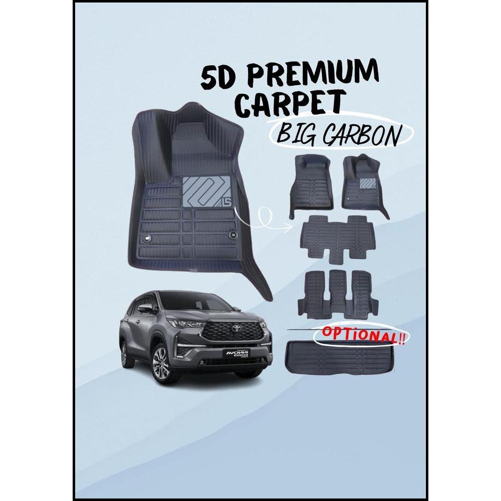 BEST DEAL KARPET MOBIL 5D BIG CARBON PREMIUM K5D/KARPET 5D AVANZA 2022 