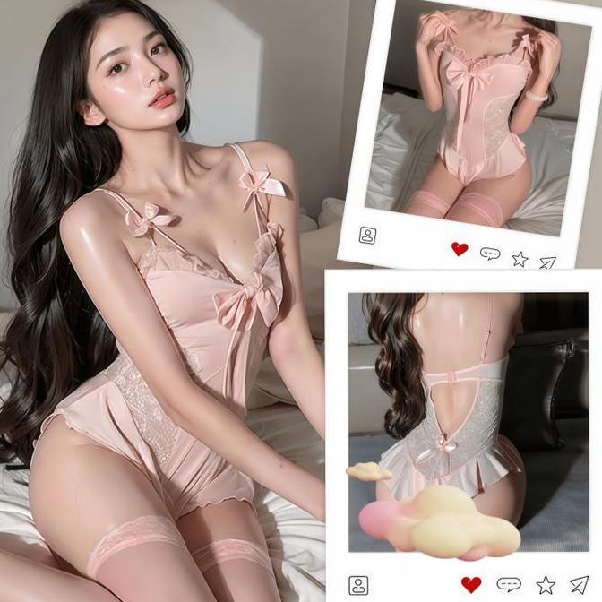 Bodysuit Tali Spageti Seksi | Kostum Roleplay Wanita Hot