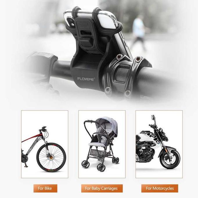 PHONE HOLDER HP SEPEDA DAN MOTOR UNIVERSAL TEMPAT HP DI SEPEDA