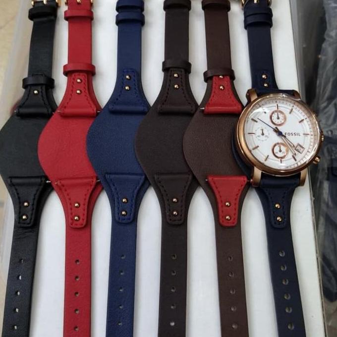 Tali Jam Tangan Fossil Wanita Boyfriend Double Strap 18MM
