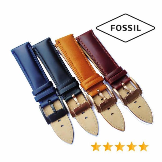 Strap Jam Kulit Asli Tali Jam Fossil Original 22mm Quick Buckle Fossil