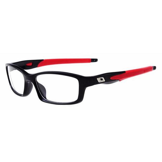 Frame Kacamata Sporty Style Oulaiou - Hitam/Merah