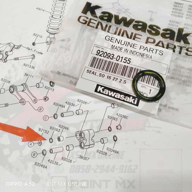 seal unitrack kecil unitrack klx 150 original