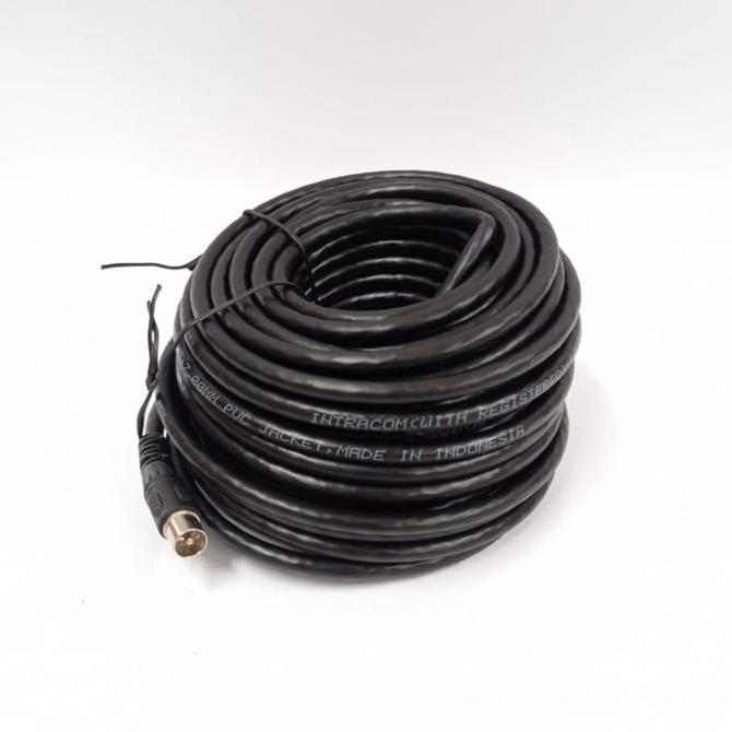 TERLARIS KABEL COAXIAL KABEL ANTENA TV 20M + JACK TV