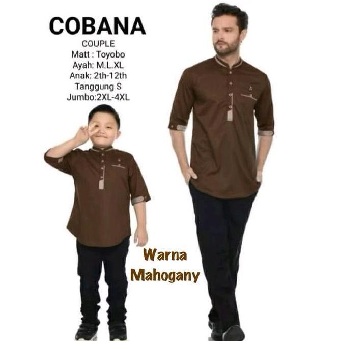 Baju koko kurta Cobana muslim Bahan Toyobo fodu