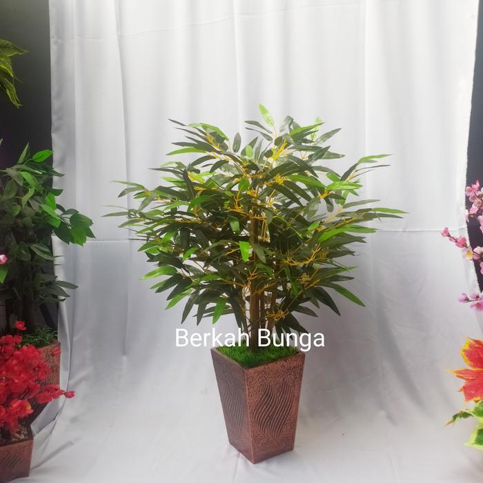 BAMBU ARTIFICIAL- BAMBU PLASTIK- BAMBU KUNING- BAMBU DEKORASI- HIASAN BEST QUALITY