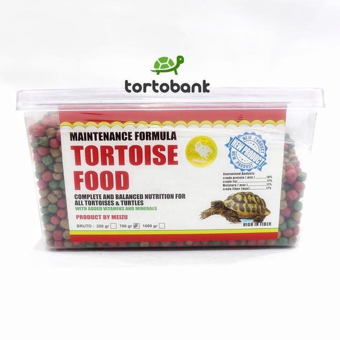 MEIZU TORTOISE FOOD 700 GRAM - MAKANAN KURA SULCATA PARDALIS ALDABRA INDIAN STAR BURMESE STAR REDFOO
