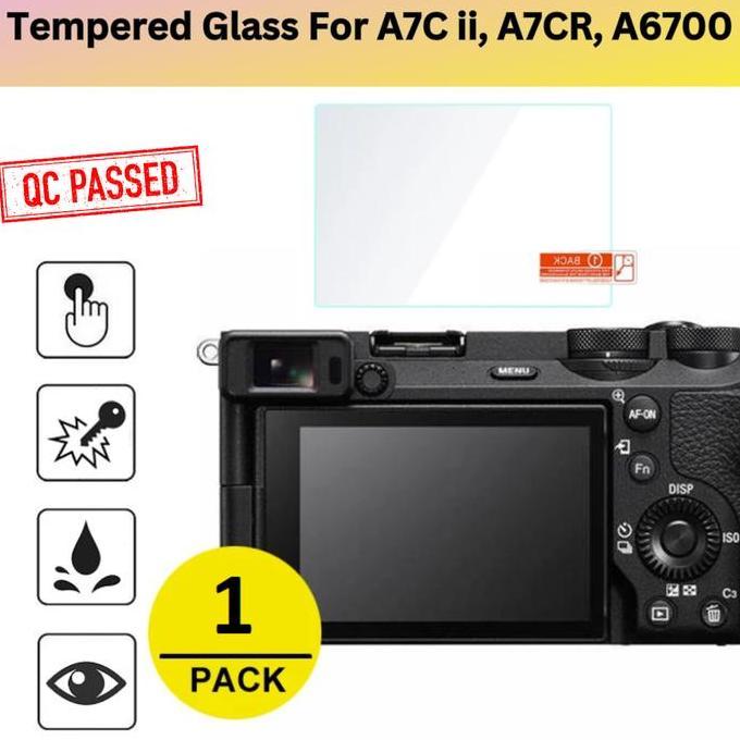Screen Protector SONY A7Cii A7C2 A7CR A6700 Tempered Glass Anti Gores