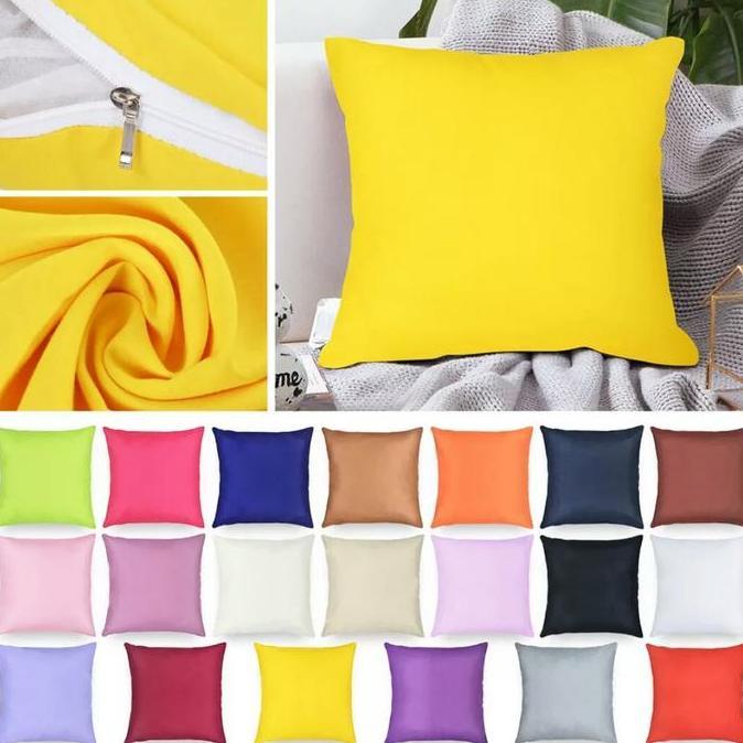 Sarung Bantal Sofa Polos Elastis Cover Sarung Bantal Sofa