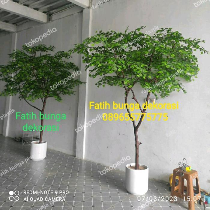 POHON 2,5M/POHON BESAR/BUNGA PLASTIK/BUNGA HIAS/BUNGA ARTIFICIAL/MAPLE BEST QUALITY