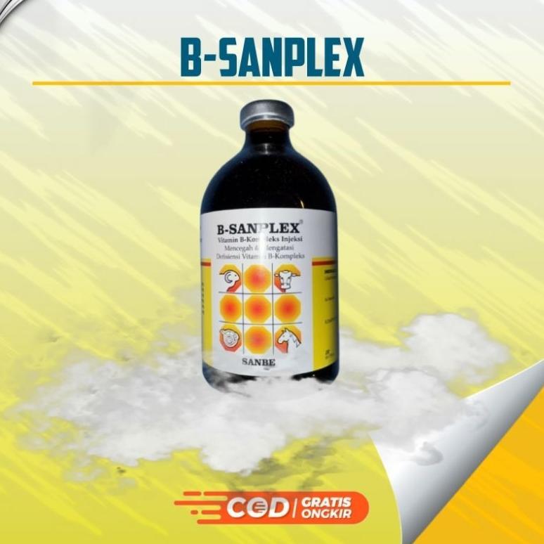 Ready Stock B-SANPLEX 100 ml Injeksi Inj Vitamin B Kompleks B Sanplex Bsanplex