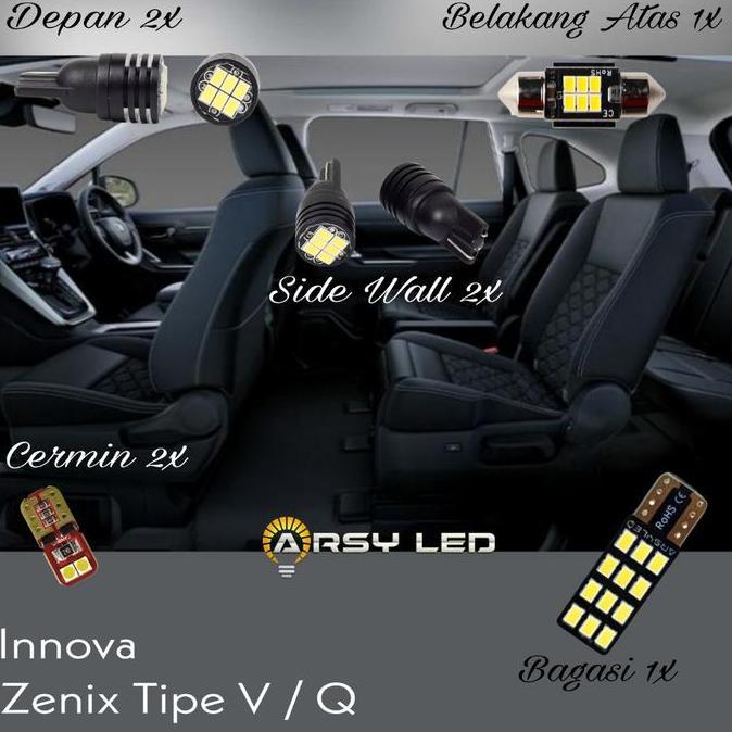 Arsy Led Plafon Kabin Led Mobil Innova Zenix Hybrid Ev Super Bright Car Lampu