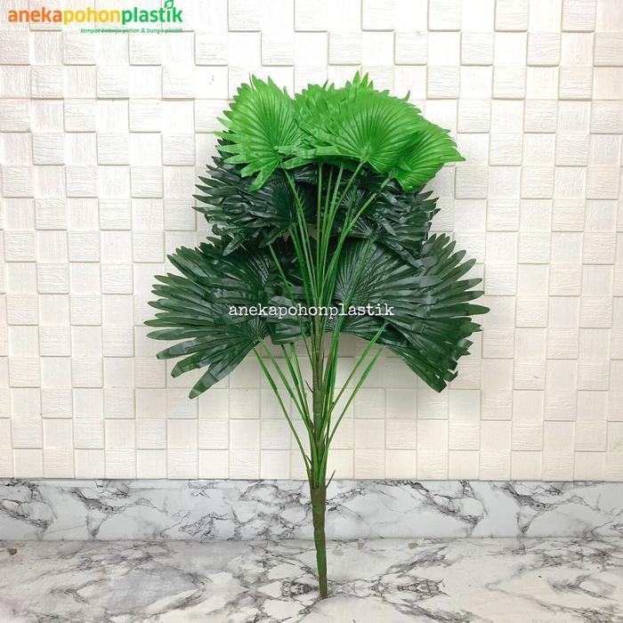 DAUN PALEM KIPAS ARTIFICIAL / DAUN PALEM PLASTIK / PALEM KIPAS ARTIFIS BEST QUALITY