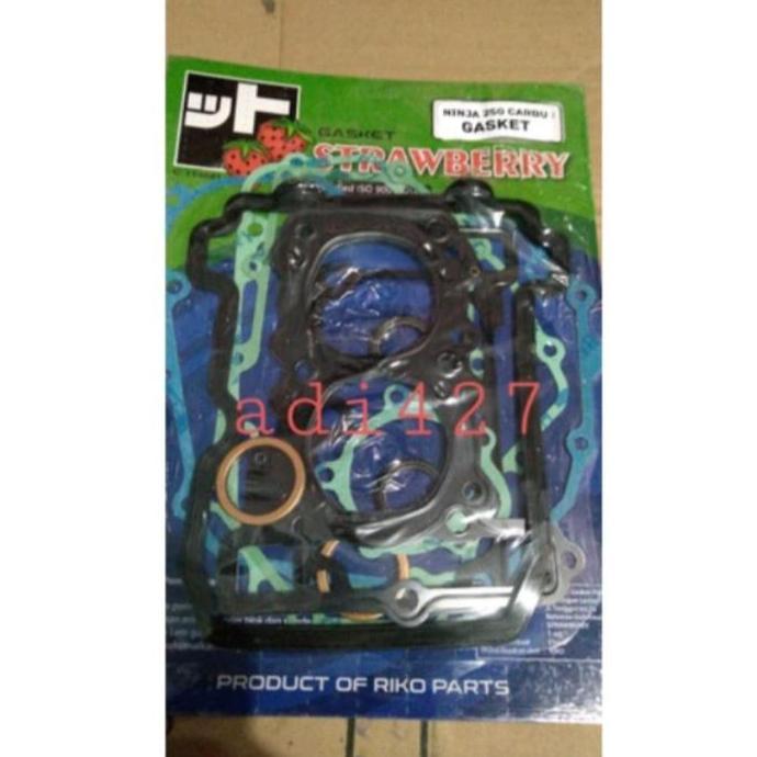 PAKING FULLSET NINJA250 KARBU/GASKET FULL SET KAWASAKI NINJA 250 CARBU