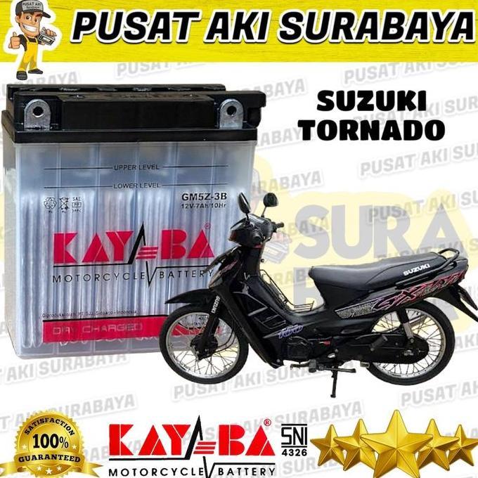 Promo TERBARU ACCU KAYABA GM5Z SEPEDA MOTOR TORNADO SMASH SHOGUN 110 SATRIA LUMBA TITAN MTX5AL YB5LB