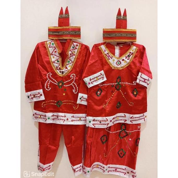 NEW BAJU ADAT DAYAK KALIMANTAN TENGAH ANAK TK SD LAKI PEREMPUAN CEWEK COWOK / BAJU ADAT KALIMANTAN T