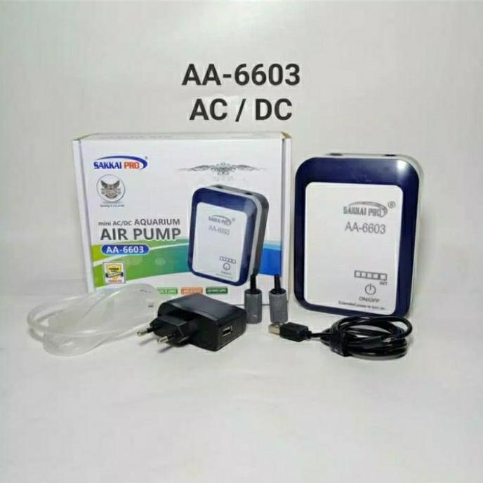 Aerator 2 lubang Air pump 2 lubang AC/DC tipe 6603