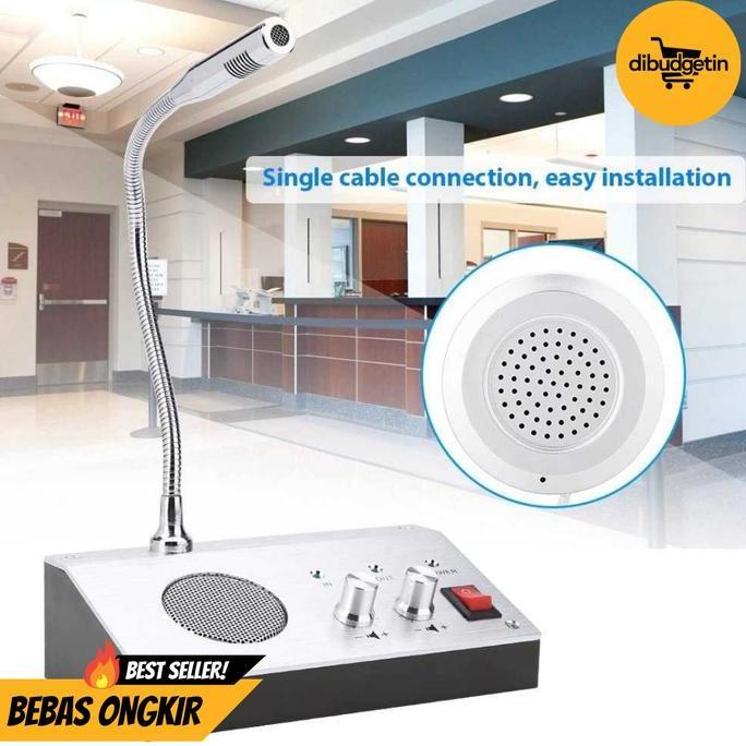 EQVON RETEVIS Window Speaker Intercom Dual Way Mic Loket Counter Teller - RT9908