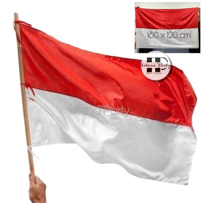 [180x120cm] Bendera Merah Putih / Bendera Indonesia / Bendera MP Kain
