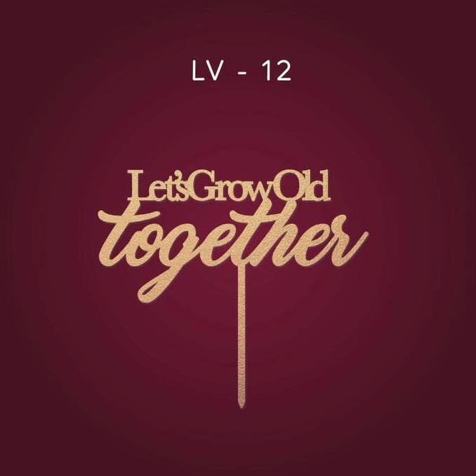 LV 12 / CAKE TOPPER / TOPPER / HIASAN KUE / ANNIVERSARY TOPPER MURAH