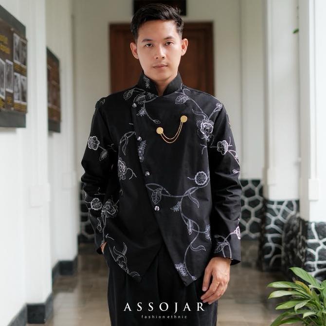Assojar - Sanjang Beskap Batik / Atasan Batik Pria ANG