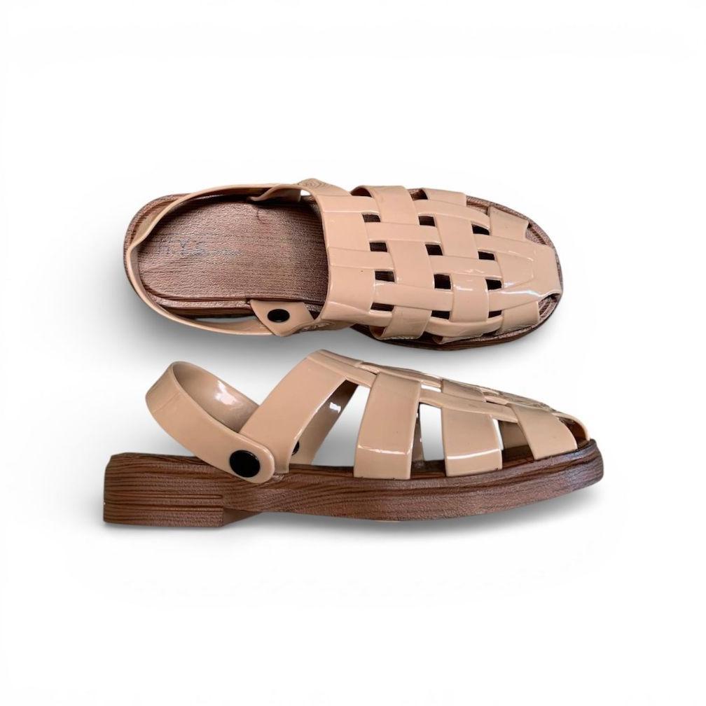 Grade Ori Sandal Wanita Terbaru/Sendal Flat Selop Jelly Hys New 062/Sendal Slip On Karet Kekinian