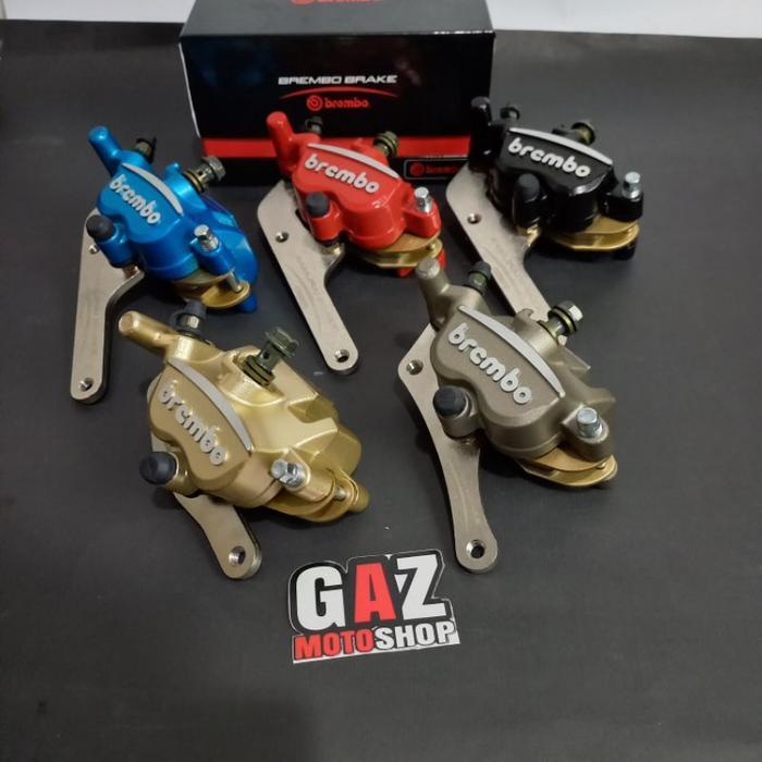 Kaliper Brembo Kiri 2 Piston Model Samurai Chemco 2P Pnp All Beat Vario 125 150 Beat Karbu Injeksi P