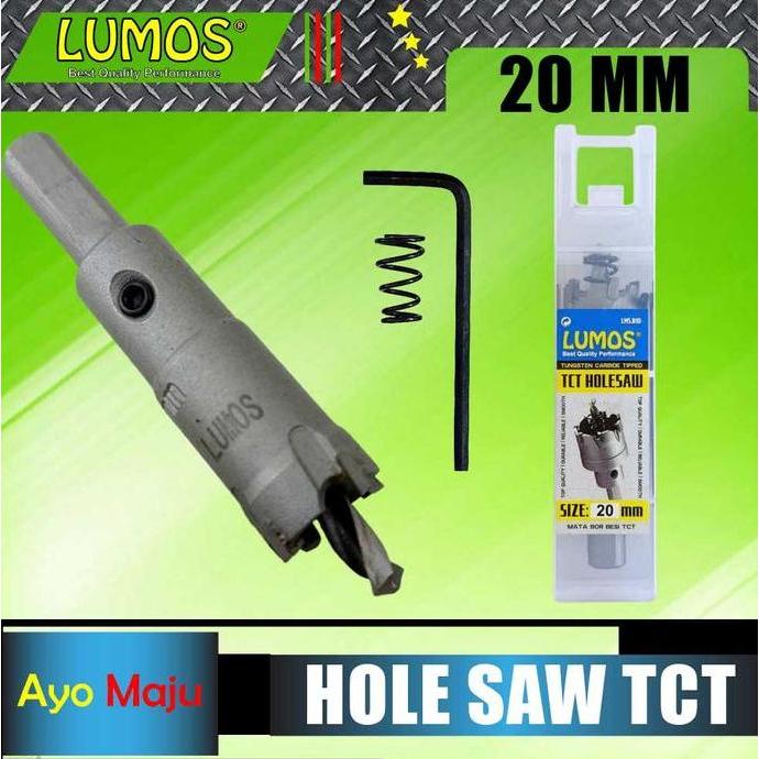 TERLARIS!! HOLE SAW TCT LUMOS 20MM / HOLESAW BESI 20MM / MATA BOR BESI 20 MM TCT