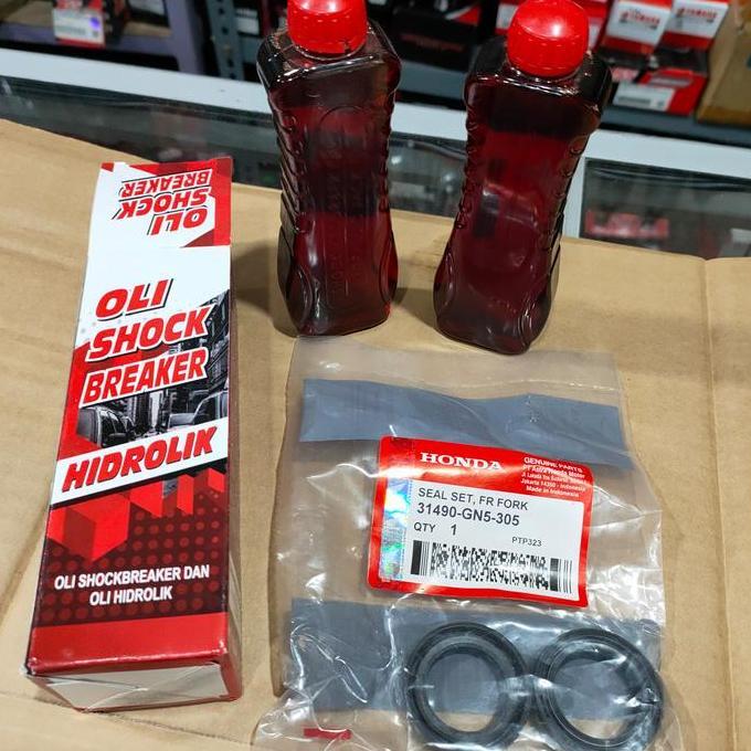 oli shock depan dan seal shock paketan all honda cb cbr tiger megapro