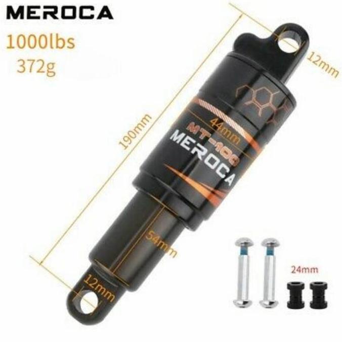 Meroca rear shock 190mm rear shock oil spring 190 sepeda MTB