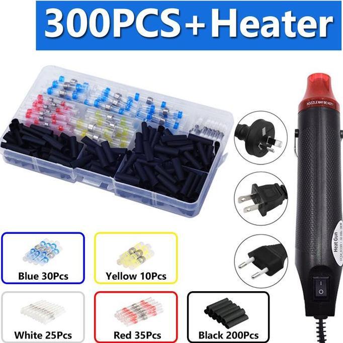 Solasi Selang Kabel Bakar Isolasi Sambungan Kabel Heat Shrink Waterproof 300Pcs Heatshring Heatsrink