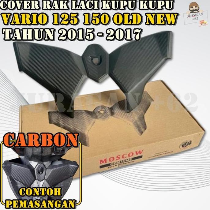 Promo DASI KUPU-KUPU VARIO 125 150 ABS CBS LED OLD 2015 2016 2017 COVER TUTUP RAK BAGASI DEK DEPAN L