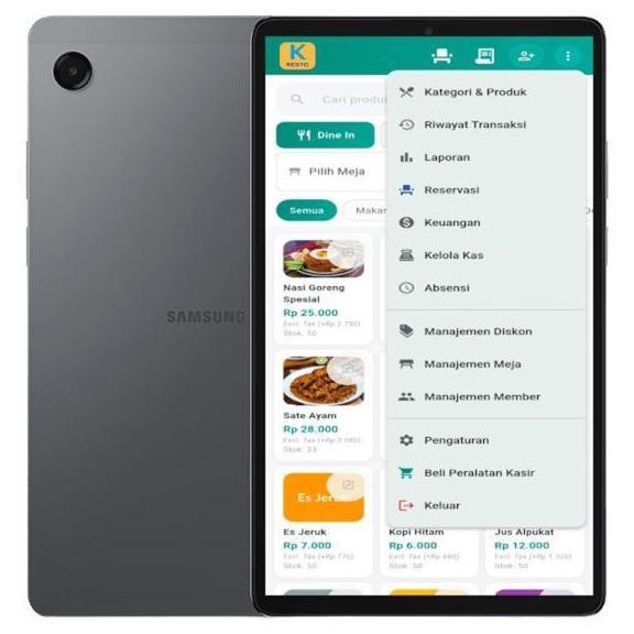 Mesin Kasir Android Tab Samsung