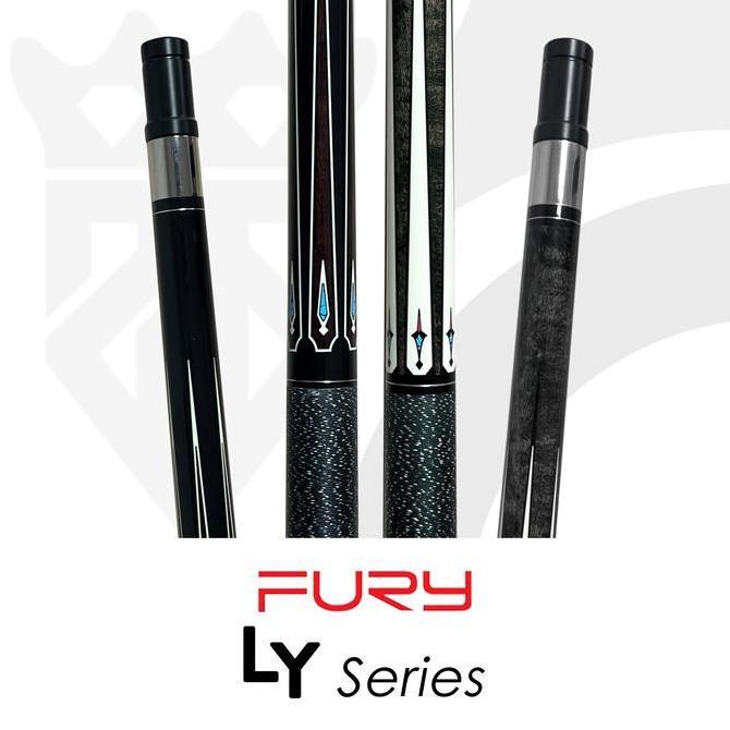 TERBARU - FURY LY Series Stick Billiard Maple Cue Low Deflection/Play Cue Original Fury Stik Biliard