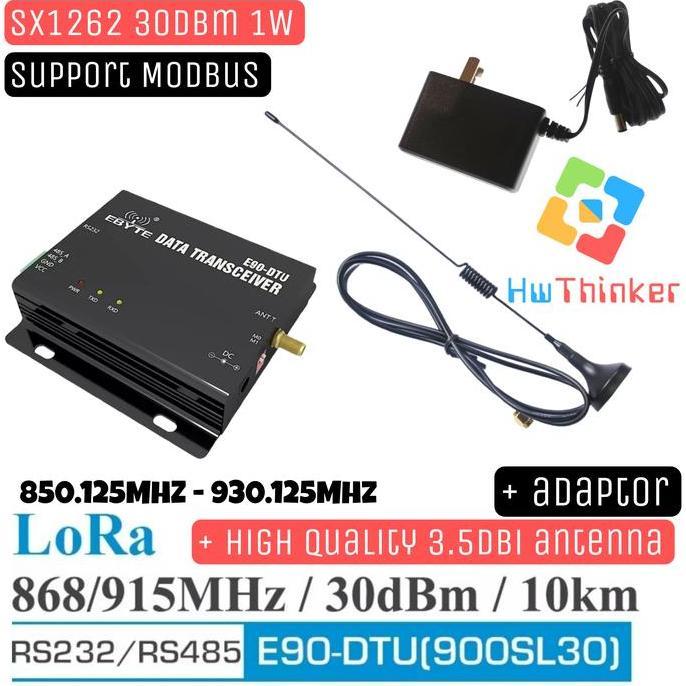 NEW Ebyte SX1262 Lora 900Mhz 30dBm 10Km E90-DTU(900SL30) RS232 RS485