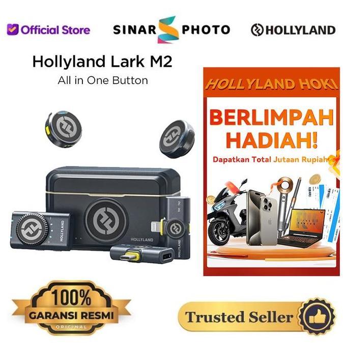 BEBAS ONGKIR - Hollyland Lark M2  Wireless Lavalier  - Hollyland LarkM2 Garansi Resmi
