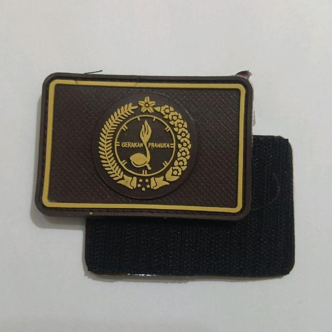 patch rubber aksesoris logo pramuka atribut perlengkapan untuk pramuka tempelan karet