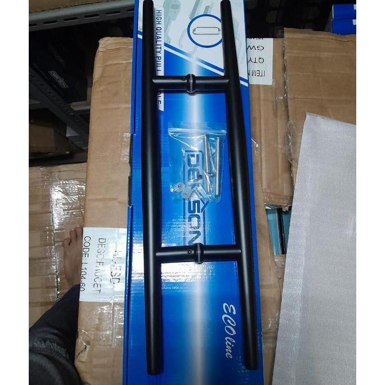 PULL HANDLE DEKKSON ECOLINE PH EL1831 25X500X235 MATT BLACK Door Handle Pintu Dekson Hitam EL 1831 A