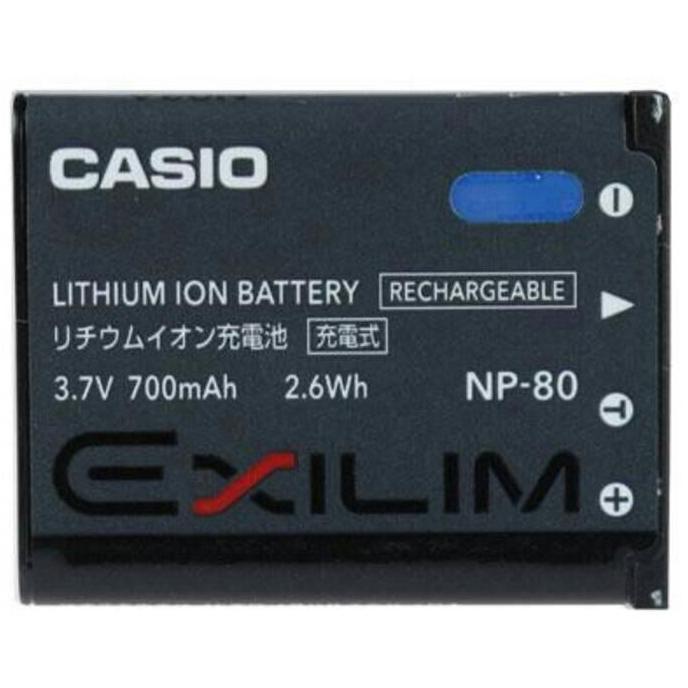 TERBARU - Battery for Casio NP-80/ Baterai/ Batere. NP-80/NP80/NP 80