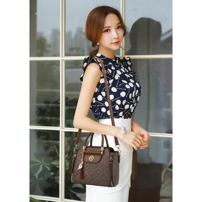 Mfb 12162 Tas Selempang Wanita Tas Tangan Handbag Wanita Tas Slingbag Tas Jalan Ibu Ibu Simpel Elega