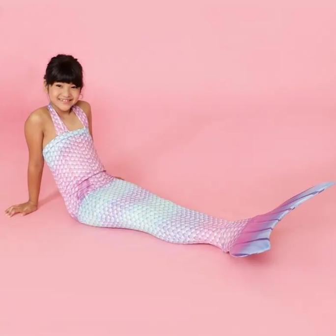 Mermaid baju pelangi duyung baju renang new model kostum putri duyung anak Cantik Motif Fashion