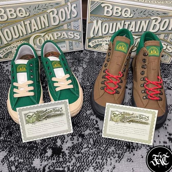 SEPATU COMPASS X BBQ MOUNTAIN BOYS (BMB) LOW / HIGH