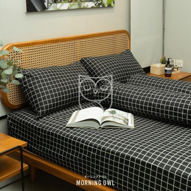 TERLARIS EMMEHOME - SPREI SET MOTIF 160X200 KING TEEN SERIES T20 MOTIF MINIMALIS AESTHETIC KAIN DISP