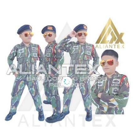 BRIMOB LORENG/BAJU PROFESI ANAK /POLISI BRIMOB LORENG